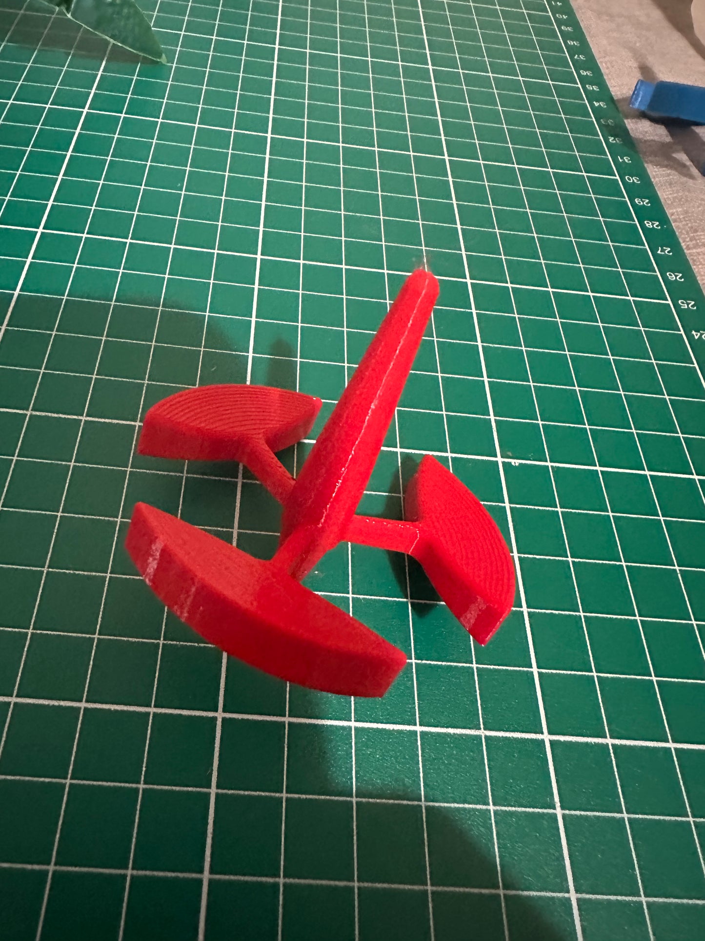 Red 3D Printed Spinner